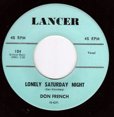 Don French Lonely Saturday Night