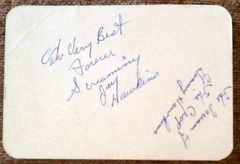 Screamin' Jay Hawkins autograph