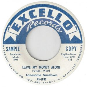 Lonesome Sundown Leave My Money Alone