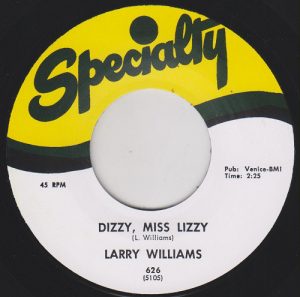 Larry Williams Dizzy Miss Lizzy