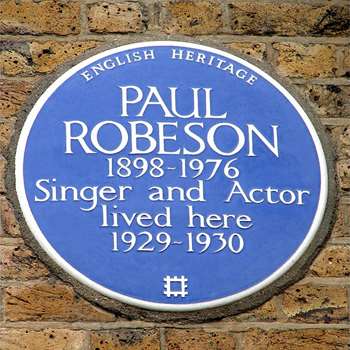 Paul Robeson blue plaque